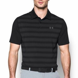 Under Armour Heatgear Striped Golf Polo